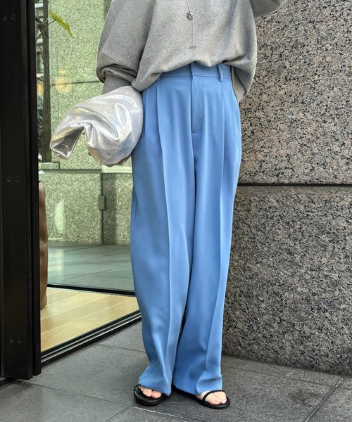 DouDou（ドゥドゥ）の「ダブルストレッチセンプレパンツ（スラックス・レディース・ホワイト系その他/ブルー/ブラック・38/36）」の21枚目の写真