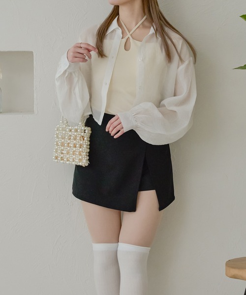 Ambre Neige(アンブルネージュ)の「ヨウリュウシアーブラウスWEB/EC限定商品(シャツ/ブラウス・レディース・ピンク/ライトグリーン/ブルー/オフホワイト・FREE)」の7枚目の写真