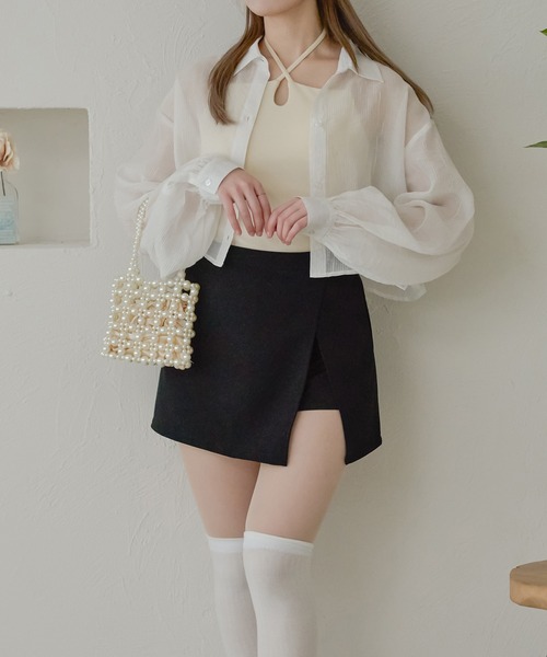 Ambre Neige(アンブルネージュ)の「ヨウリュウシアーブラウスWEB/EC限定商品(シャツ/ブラウス・レディース・ピンク/ライトグリーン/ブルー/オフホワイト・FREE)」の8枚目の写真