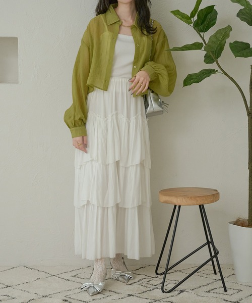 Ambre Neige(アンブルネージュ)の「ヨウリュウシアーブラウスWEB/EC限定商品(シャツ/ブラウス・レディース・ピンク/ライトグリーン/ブルー/オフホワイト・FREE)」の15枚目の写真