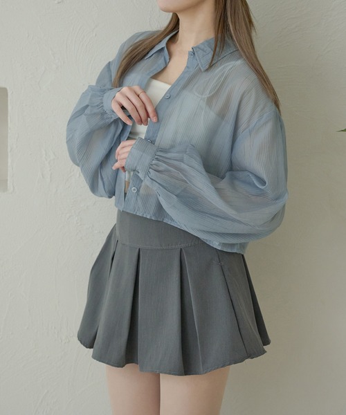 Ambre Neige(アンブルネージュ)の「ヨウリュウシアーブラウスWEB/EC限定商品(シャツ/ブラウス・レディース・ピンク/ライトグリーン/ブルー/オフホワイト・FREE)」の19枚目の写真