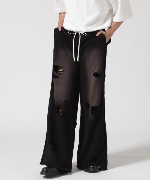 DANKE SCHON(ダンケシェーン)の「【WEB&DEPOT限定】DankeSchon/ダンケシェーン/ダメージスウェットパンツ(スウェットパンツ・レディース・ブラック/グレー・SMALL/MEDIUM/LARGE/XS)」の2枚目の写真