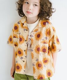p.premier（ピードットプルミエ）の「ひまわりリゾートシャツ（シャツ/ブラウス・キッズ）」