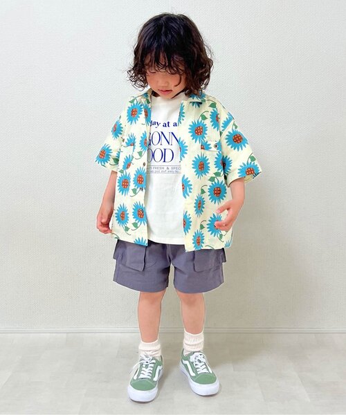 セール】ひまわりリゾートシャツ（シャツ/ブラウス）｜p.premier（ピー