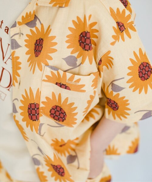 セール】ひまわりリゾートシャツ（シャツ/ブラウス）｜p.premier（ピー