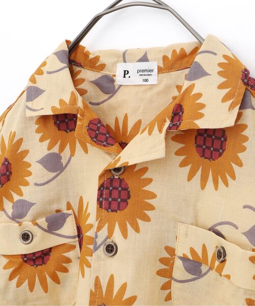 セール】ひまわりリゾートシャツ（シャツ/ブラウス）｜p.premier（ピー