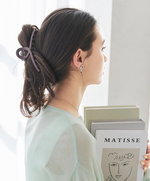 KOBE LETTUCE(コウベレタス)の「ヘアクリップ(バレッタ/ヘアクリップ・レディース・クリアブラウン/ブラウン/キャメル/ブラック/アイボリー/クリアグリーン/ホワイト系/グレー系・F)」の18枚目の写真