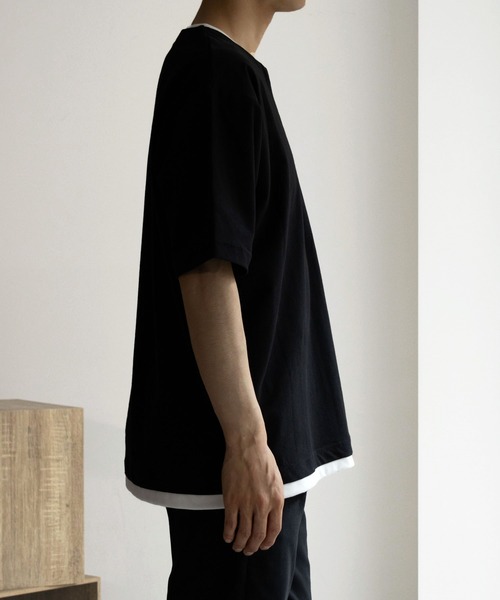 NAVY(ネイビー)の「冷感キーネックTee(Tシャツ/カットソー・メンズ・ブラック/ブラウン/ホワイト・XXL/XL/L/M/S)」の8枚目の写真