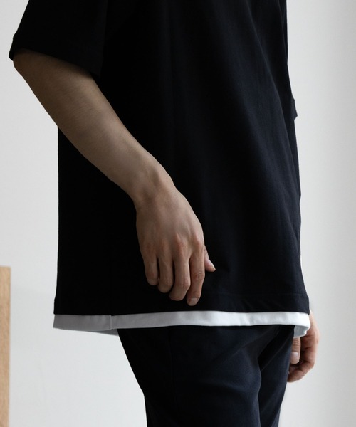 NAVY(ネイビー)の「冷感キーネックTee(Tシャツ/カットソー・メンズ・ブラック/ブラウン/ホワイト・XXL/XL/L/M/S)」の17枚目の写真