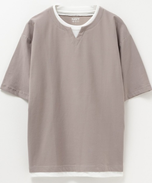 NAVY(ネイビー)の「冷感キーネックTee(Tシャツ/カットソー・メンズ・ブラック/ブラウン/ホワイト・XXL/XL/L/M/S)」の20枚目の写真