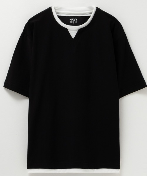 NAVY(ネイビー)の「冷感キーネックTee(Tシャツ/カットソー・メンズ・ブラック/ブラウン/ホワイト・XXL/XL/L/M/S)」の19枚目の写真