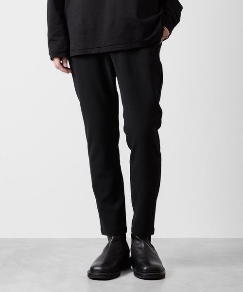 ATTACHMENT（アタッチメント）の「PE ストレッチダブルクロス ナロートラウザーズ / PE STRETCH DOUBLE CLOTH NARROW TROUSERS（スラックス・メンズ・ネイビー/ブラウン/ブラック・2/1/3）」の2枚目の写真