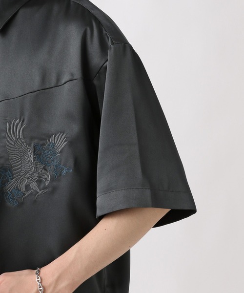 HARE 刺繍シャツ HARE（ハレ）の「トロミシシュウシャツ(HARE)（シャツ/ブラウス