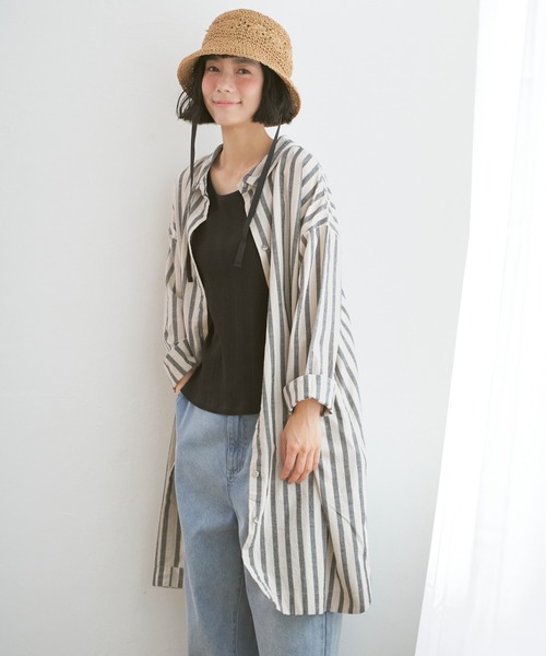 LBC(エルビーシー)の「こま編みフラワーバケットハット(ハット・レディース・キャメル/グレー・FREE)」の9枚目の写真