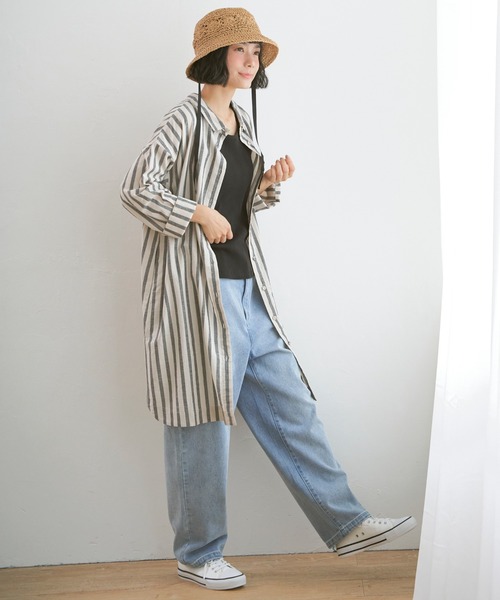 LBC(エルビーシー)の「こま編みフラワーバケットハット(ハット・レディース・キャメル/グレー・FREE)」の7枚目の写真