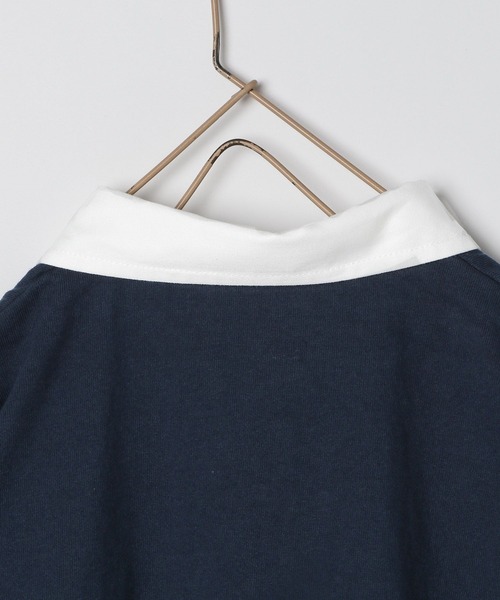 LOWRYS FARM（ローリーズファーム）の「シシュウラガーシャツＳＳ　122385（Tシャツ/カットソー・キッズ・ネイビー/レッド/グリーン・110cm/120cm/130cm/140cm/150cm）」の8枚目の写真