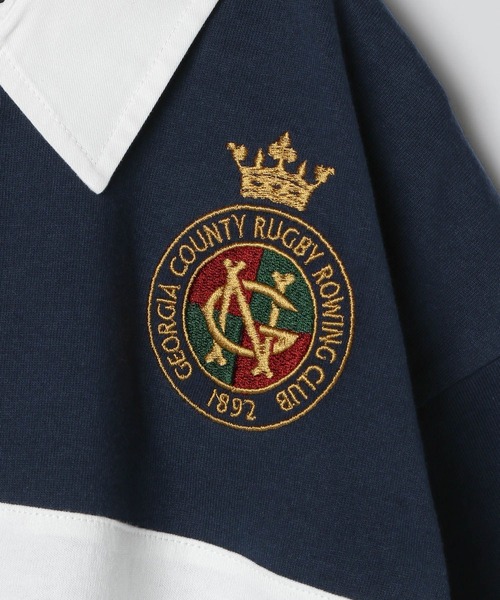 LOWRYS FARM（ローリーズファーム）の「シシュウラガーシャツＳＳ　122385（Tシャツ/カットソー・キッズ・ネイビー/レッド/グリーン・110cm/120cm/130cm/140cm/150cm）」の9枚目の写真