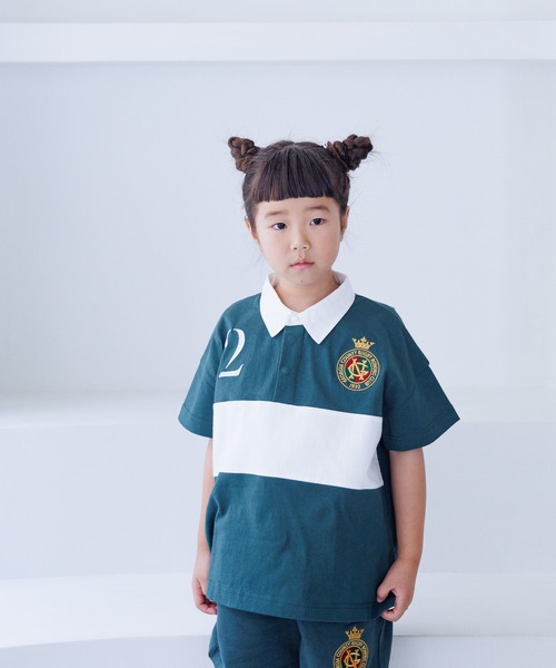 LOWRYS FARM（ローリーズファーム）の「シシュウラガーシャツＳＳ　122385（Tシャツ/カットソー・キッズ・ネイビー/レッド/グリーン・110cm/120cm/130cm/140cm/150cm）」の16枚目の写真