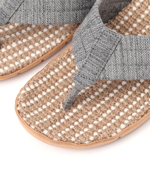 大人気⭐新品・総柄ヘンプビーチサンダル ルームシューズ スリッパ ホワイト　L 大人気 新品・総柄ヘンプビーチサンダル・スリッパ・ルームシューズ