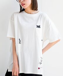 ねこだらけ3ポケットワイドT