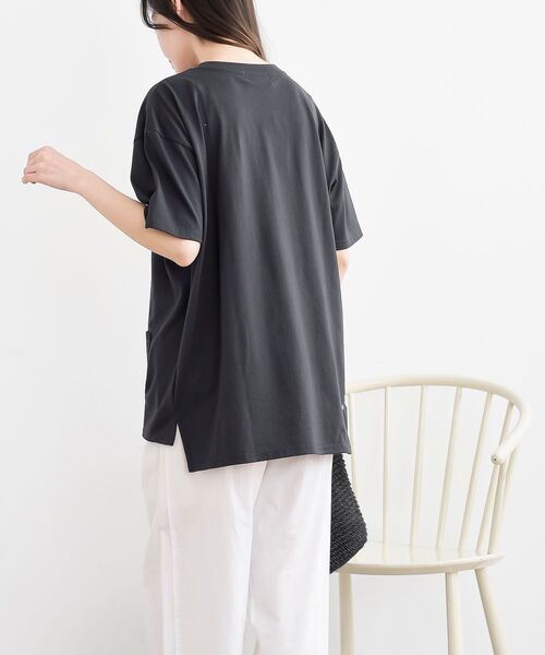 rps(アールピーエス)の「ねこだらけ3ポケットワイドT(Tシャツ/カットソー・レディース・チャコールグレー/オートミール/オフホワイト・フリー)」の15枚目の写真
