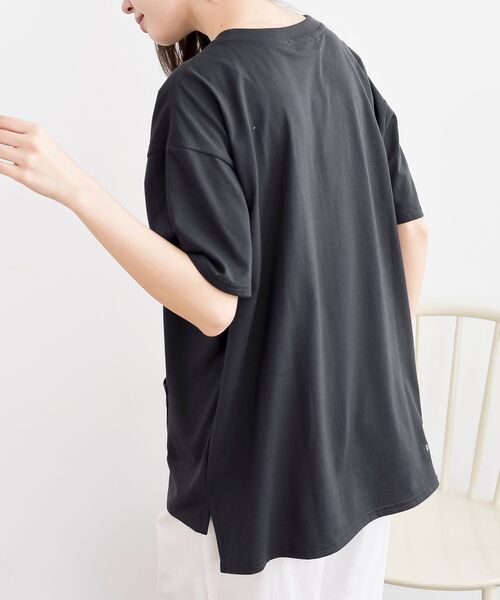rps(アールピーエス)の「ねこだらけ3ポケットワイドT(Tシャツ/カットソー・レディース・チャコールグレー/オートミール/オフホワイト・フリー)」の18枚目の写真