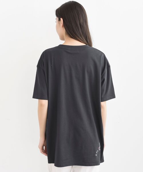 rps(アールピーエス)の「ねこだらけ3ポケットワイドT(Tシャツ/カットソー・レディース・チャコールグレー/オートミール/オフホワイト・フリー)」の4枚目の写真