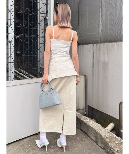 GYDA(ジェイダ)の「loinclothロングスカート(スカート・レディース・アイボリー/カーキ・FREE)」の12枚目の写真