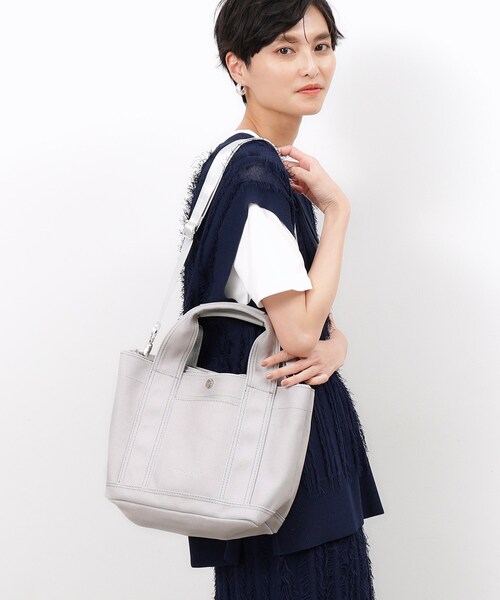 OPAQUE.CLIP（オペークドットクリップ）の「◆【2WAY】マルチポケットセパレートミドルトートバッグ（トートバッグ・レディース・ブルー/ブラック系4/グレー・00）」の14枚目の写真