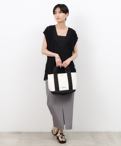 OPAQUE.CLIP（オペークドットクリップ）の「◆【2WAY】マルチポケットセパレートミドルトートバッグ（トートバッグ・レディース・ブルー/ブラック系4/グレー・00）」の17枚目の写真