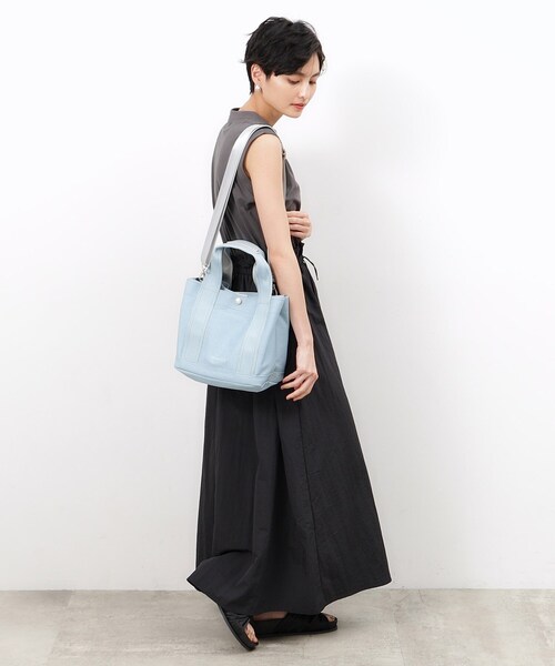 OPAQUE.CLIP（オペークドットクリップ）の「◆【2WAY】マルチポケットセパレートミドルトートバッグ（トートバッグ・レディース・ブルー/ブラック系4/グレー・00）」の20枚目の写真