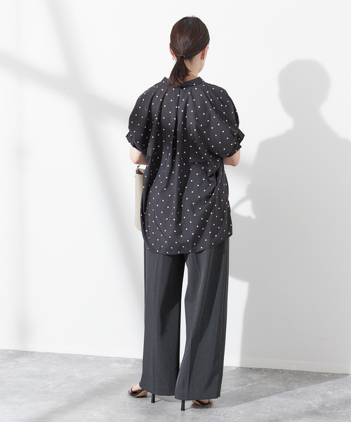 journal standard L'essage（ジャーナルスタンダードレサージュ）の「《追加5》タックスリーブシャツ（シャツ/ブラウス・レディース・グリーン系その他/ブラウン/オレンジ/ブラック系その他・FREE）」の10枚目の写真