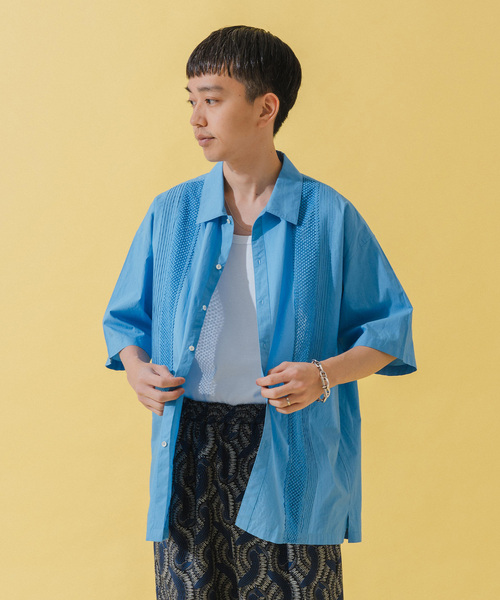 EDIFICE（エディフィス）の「india made ポプリン ピンタック シャツ（シャツ/ブラウス・メンズ・ブラック/ホワイト/サックスブルー・MEDIUM/LARGE）」の11枚目の写真