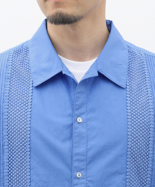 EDIFICE（エディフィス）の「india made ポプリン ピンタック シャツ（シャツ/ブラウス・メンズ・ブラック/ホワイト/サックスブルー・MEDIUM/LARGE）」の7枚目の写真