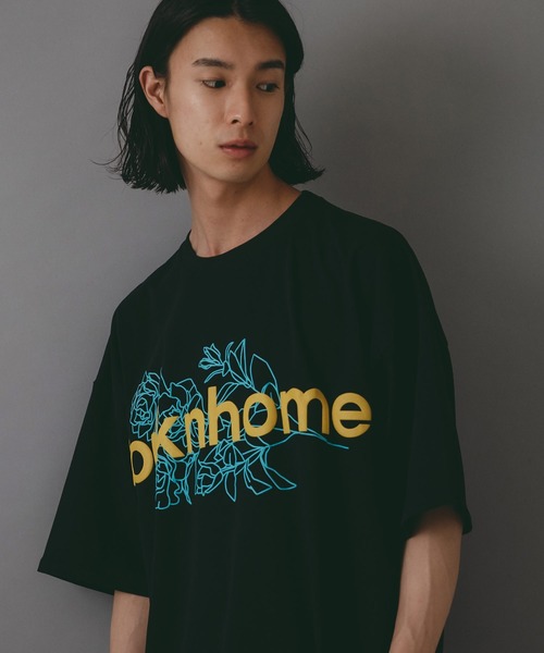 brknhome(ブロークンホーム)の「【brknhome/ブロークンホーム】 発泡プリントロゴ オーバーサイズ Tシャツ(Tシャツ/カットソー・メンズ・パープル/ホワイト/ブラック・LARGE/MEDIUM)」の3枚目の写真