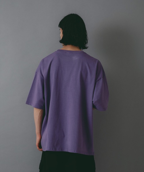 brknhome(ブロークンホーム)の「【brknhome/ブロークンホーム】 発泡プリントロゴ オーバーサイズ Tシャツ(Tシャツ/カットソー・メンズ・パープル/ホワイト/ブラック・LARGE/MEDIUM)」の13枚目の写真