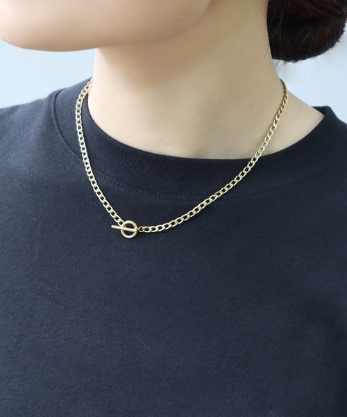 ieLS（イエルズ）の「金属アレルギー対応「ieLS」ステンレス　マンテルチェーンネックレス（ネックレス・メンズ・ゴールド/シルバー・40cm/50cm）」の10枚目の写真