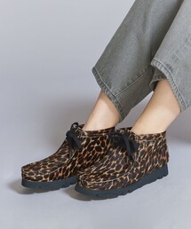 Clarks(クラークス) Wallabee ワラビー LEO レオパード CLARKS Wallabee. Leopard Print Leopard Print（クラークス ワラビー