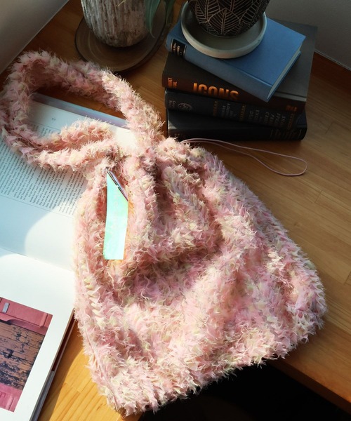 niko and...（ニコアンド）の「オリジナルフリルモチーフトートバッグ（トートバッグ・レディース・ピンク/アイボリー/ブラック・0）」の3枚目の写真