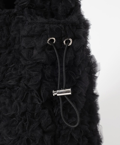 niko and...（ニコアンド）の「オリジナルフリルモチーフトートバッグ（トートバッグ・レディース・ピンク/アイボリー/ブラック・0）」の6枚目の写真