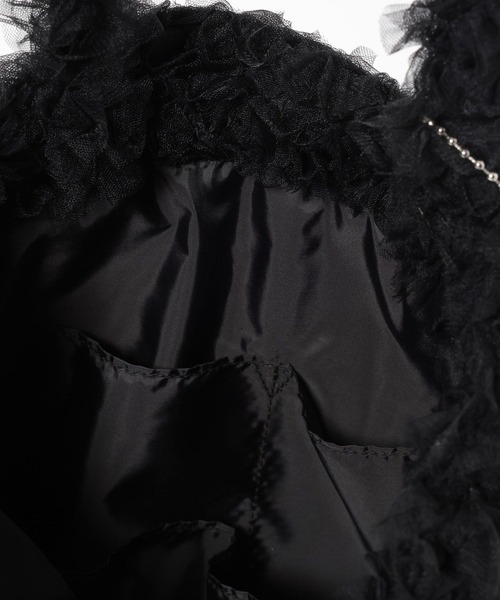 niko and...（ニコアンド）の「オリジナルフリルモチーフトートバッグ（トートバッグ・レディース・ピンク/アイボリー/ブラック・0）」の8枚目の写真