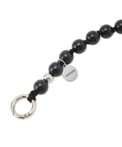 【値下げ中】UPBEADS for M WOOD IPHONE STRAP UPBEADS for M】WOOD IPHONE STRAP WITH SILVER BEADS(506411792