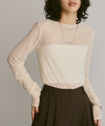 【6色展開】ロングスリーブシアートップス