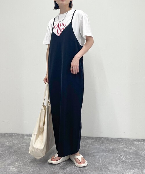 fredy emue(フレディエミュ)の「カットジョーゼットキャミワンピース(ワンピース・レディース・ブラック/チャコールグレー/ブラウン・38)」の10枚目の写真