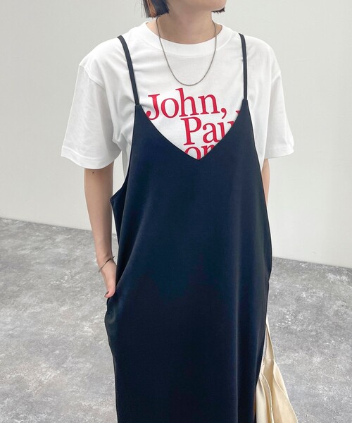 fredy emue(フレディエミュ)の「カットジョーゼットキャミワンピース(ワンピース・レディース・ブラック/チャコールグレー/ブラウン・38)」の14枚目の写真