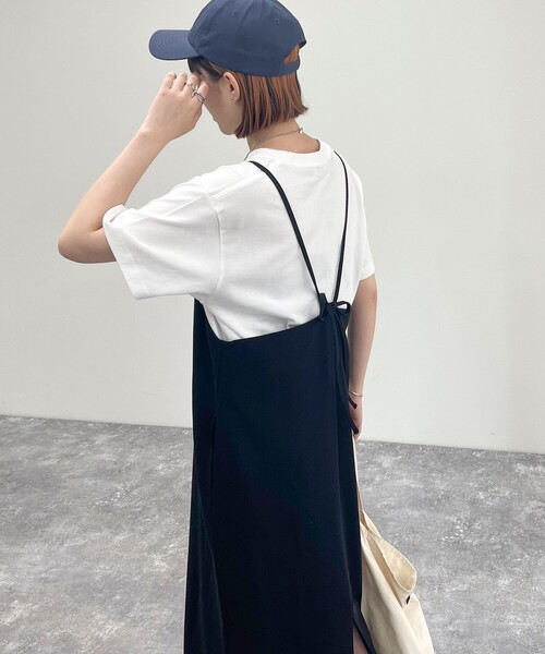 fredy emue(フレディエミュ)の「カットジョーゼットキャミワンピース(ワンピース・レディース・ブラック/チャコールグレー/ブラウン・38)」の16枚目の写真