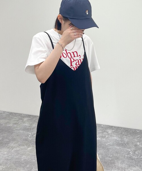 fredy emue(フレディエミュ)の「カットジョーゼットキャミワンピース(ワンピース・レディース・ブラック/チャコールグレー/ブラウン・38)」の17枚目の写真