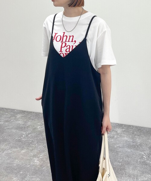 fredy emue(フレディエミュ)の「カットジョーゼットキャミワンピース(ワンピース・レディース・ブラック/チャコールグレー/ブラウン・38)」の18枚目の写真