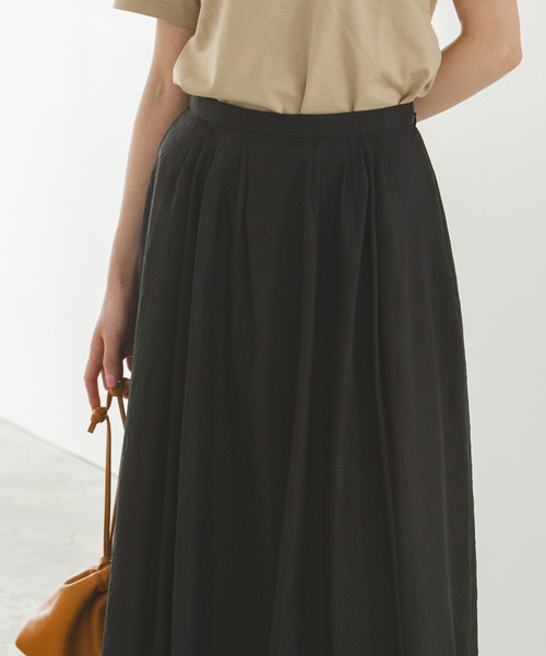 Noble（ノーブル）の「《追加》シルキータフタマキシスカート（スカート・レディース・ブラック・36/38）」の12枚目の写真