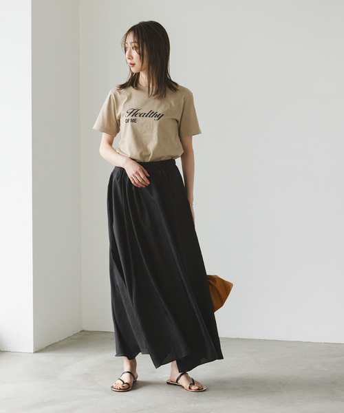 Noble（ノーブル）の「《追加》シルキータフタマキシスカート（スカート・レディース・ブラック・36/38）」の9枚目の写真